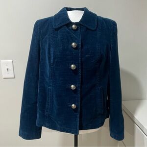 Vintage Sigrid Olsen Blue Swing Jacket Blazer Coat Timeless Retro Chic